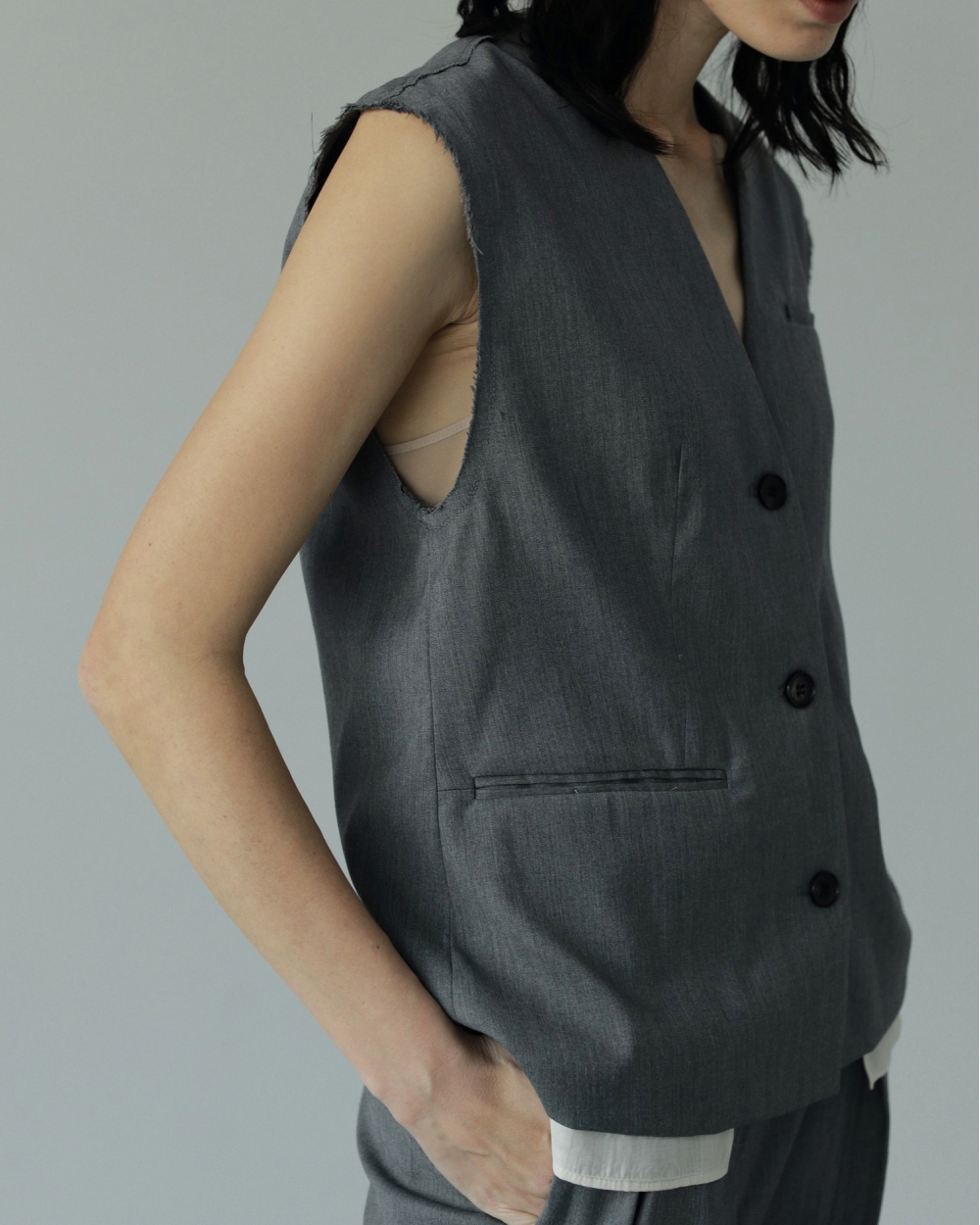 ànuke（アンヌーク）』Cutoff Twill Vest/カットオフツイルベスト | ル