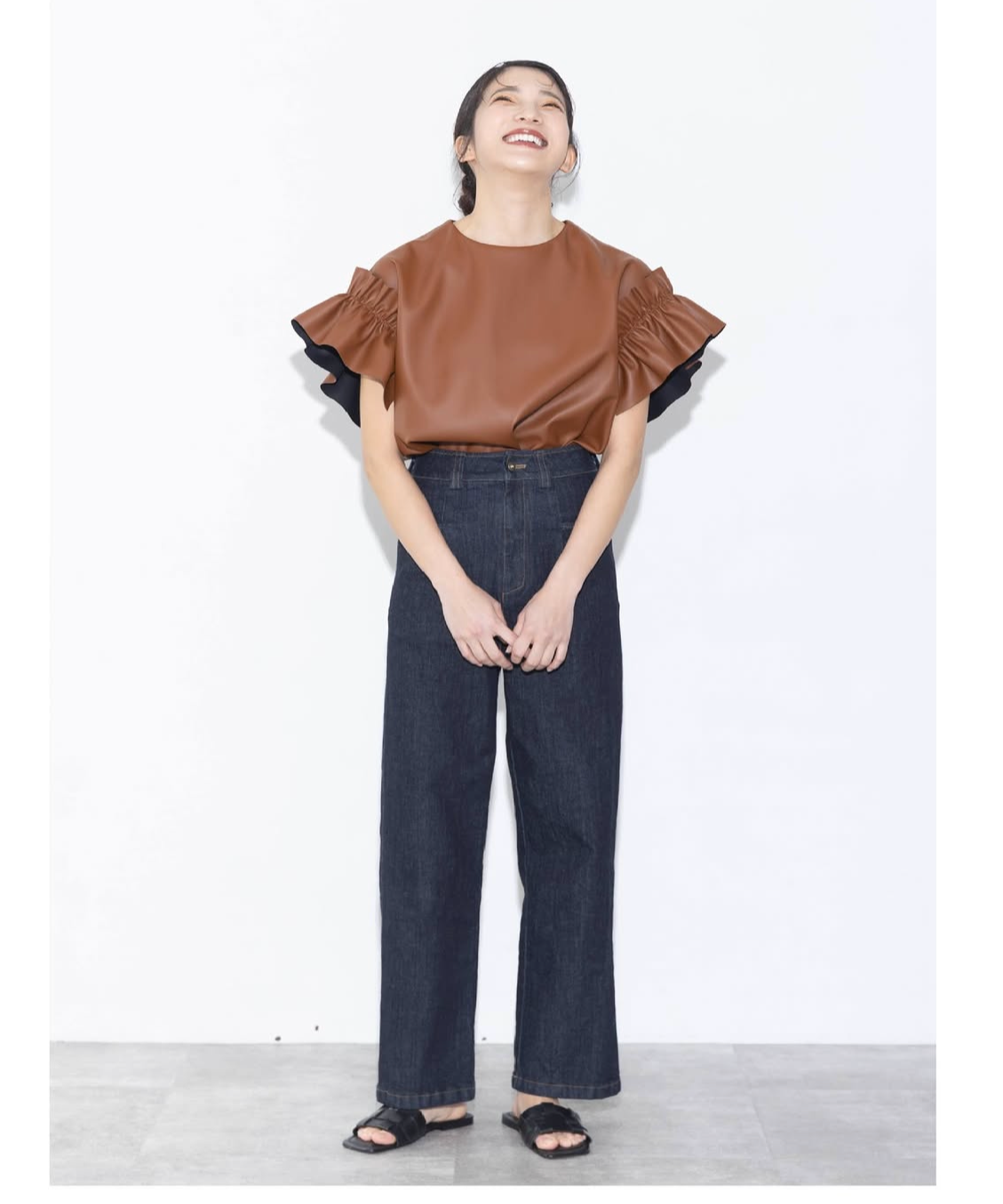 0162【MARGAUX VINTAGE】マルゴー ホワイトデニム Gジャン margaux（マルゴー）の「ラグランSTRデニムジャケット