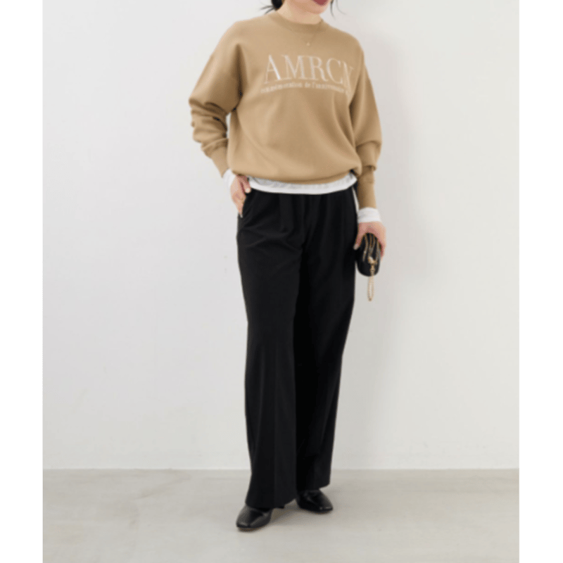 AMERICANA FOR MICA&DEAL ブラック　トレーナー AMERICANA FOR MICA&DEAL ブラック トレーナー