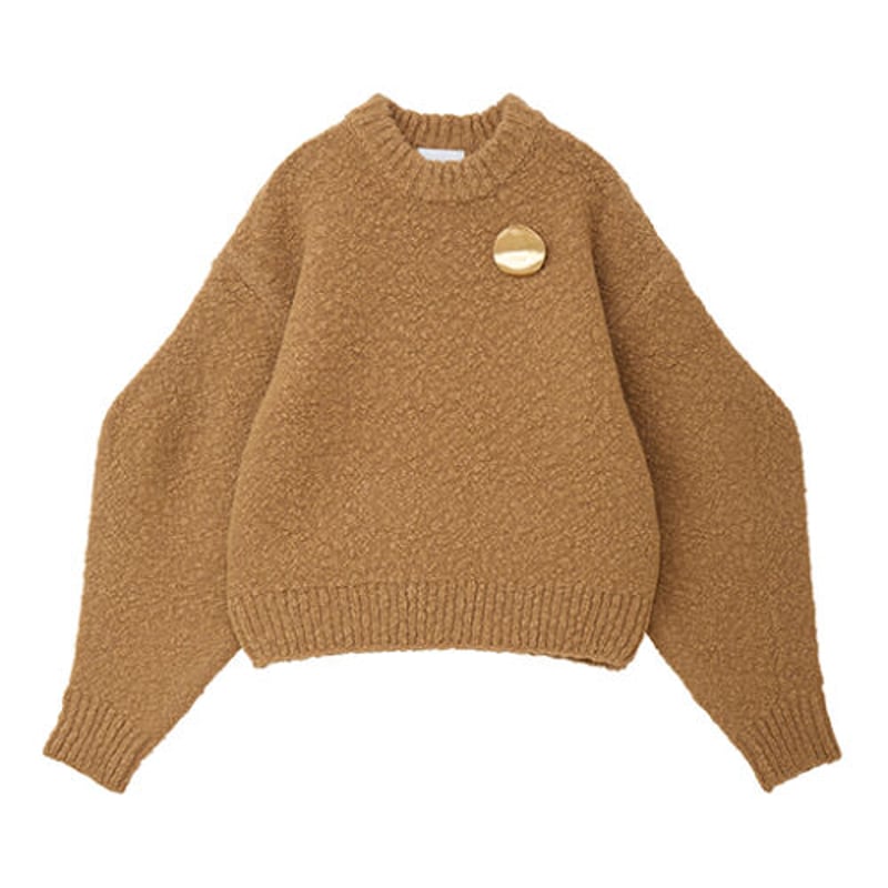 CLANE』BROOCH SET SOFT SLUB KNIT TOPS | ルルドオンライ...