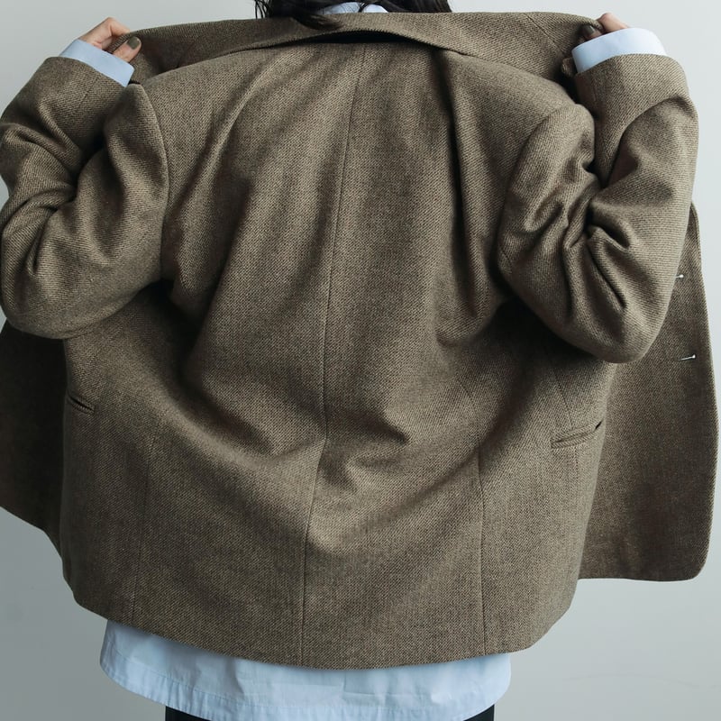 anuke (アンヌーク)』Herringbone Wool Jacket | ルルドオンラ