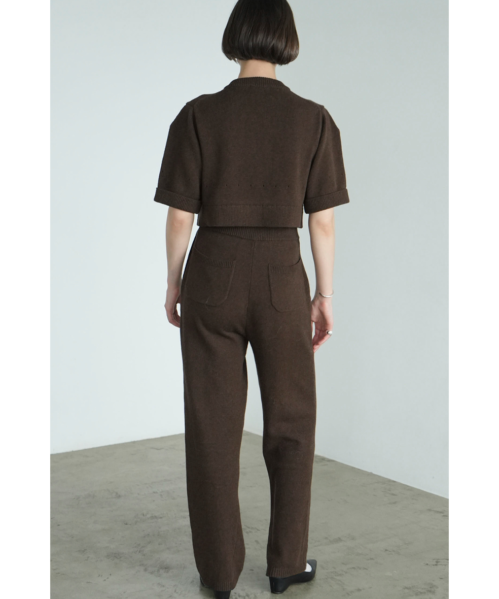 CLANE（クラネ）』 HALF SLEEVE KNIT TOPS & PANTS SET 