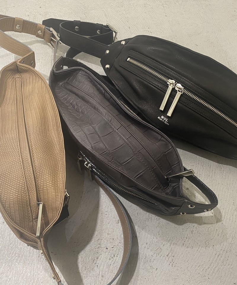 M.U.Lキャンディーバック 新品タグ付 M.U.L キャンディバッグ グレージュ リザード M.U.L キャンディバッグ