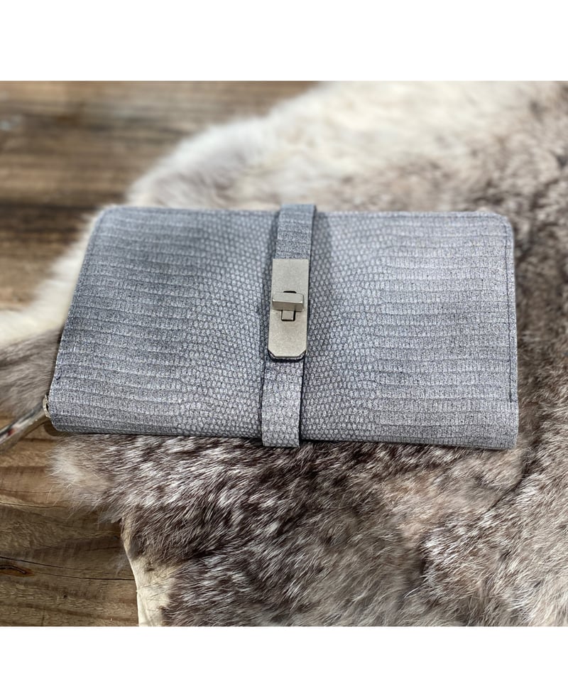 先行予約会『M.U.L』ラウンドロングウォレット ホワイトヌバック 納期 