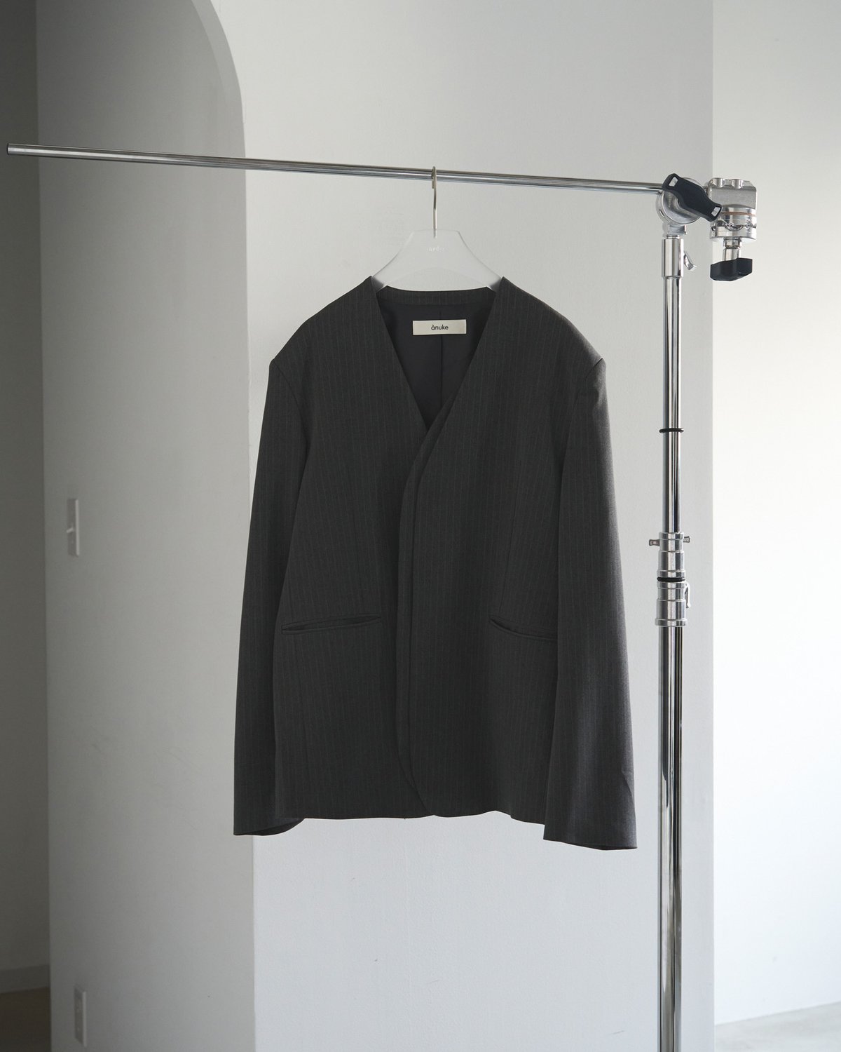 新品　anuke アンヌーク Collarless Over Jacket ànuke online store（アンヌーク） / Collarless Over