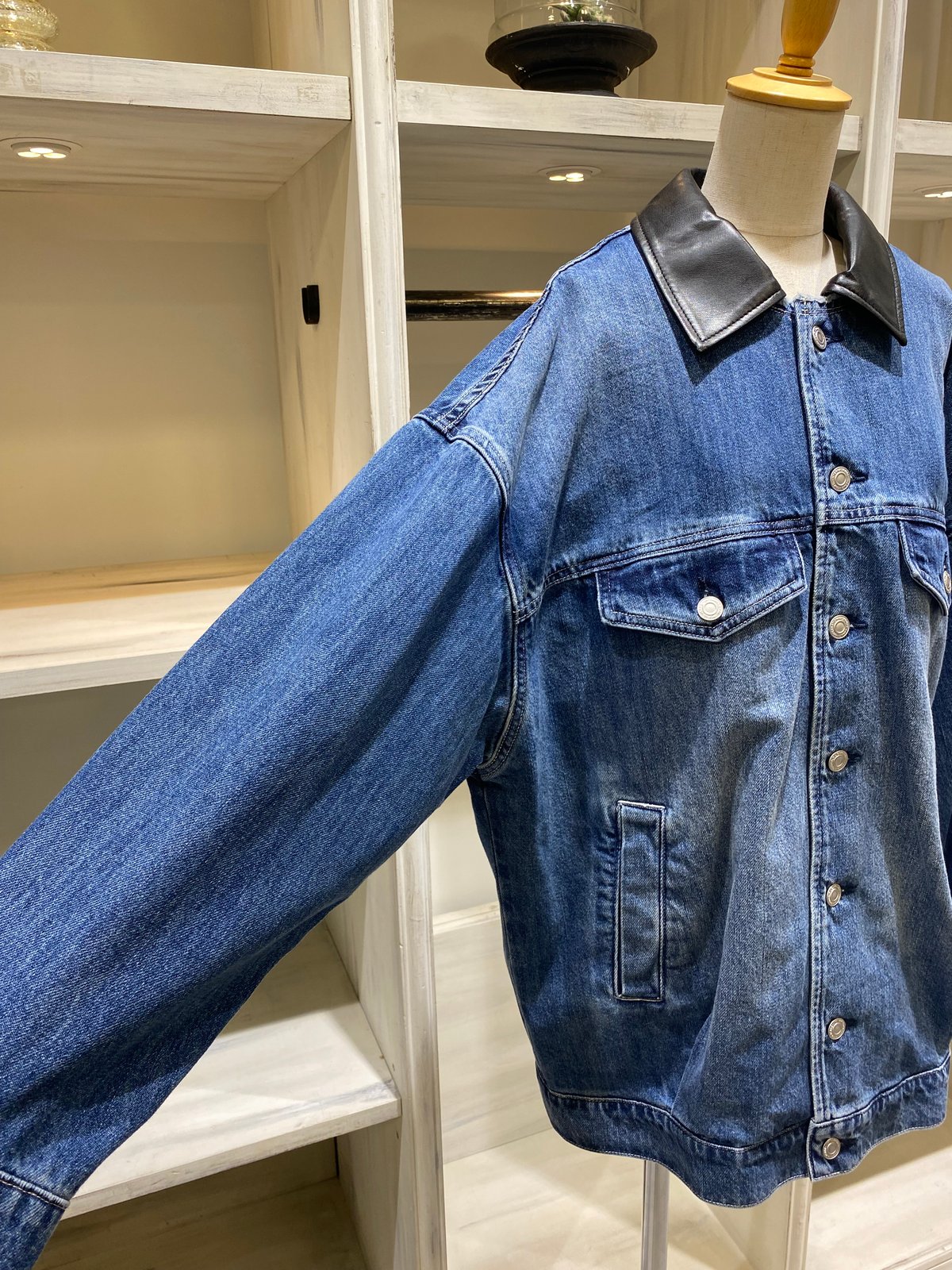 新品☆カフネ　デニムジャケット 楽天市場】【再販】【即納】cafune カフネ Vネックオーバー