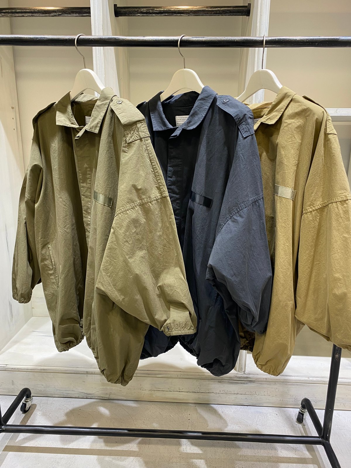 PASSIONE パシオーネ ミリタリーブルゾン チャコール PASSIONE - ▪︎ミリタリービッグシャツブルゾン ¥22,000 Col