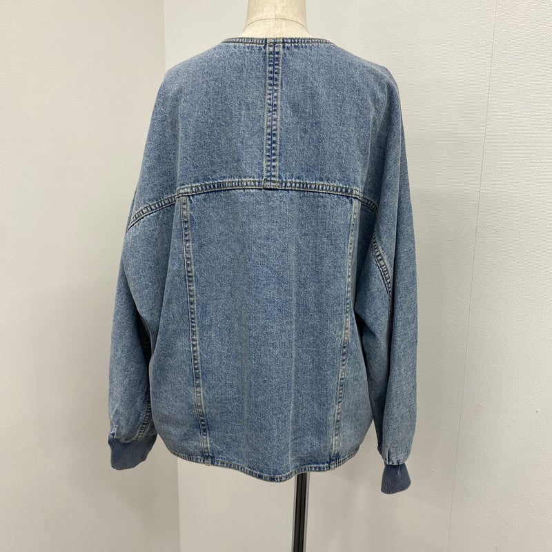 PASSIONE（パシオーネ）袖リブショートデニムジャケット