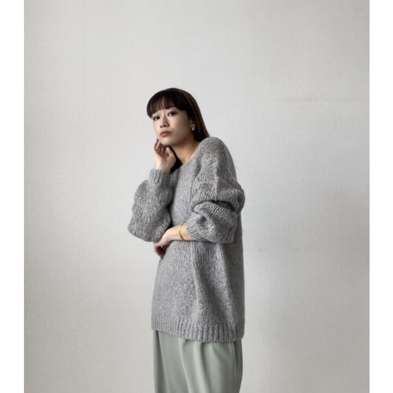 CLANE』HALF SHEER LOOSE MOHAIR KNIT TOPS | ルルドオ...