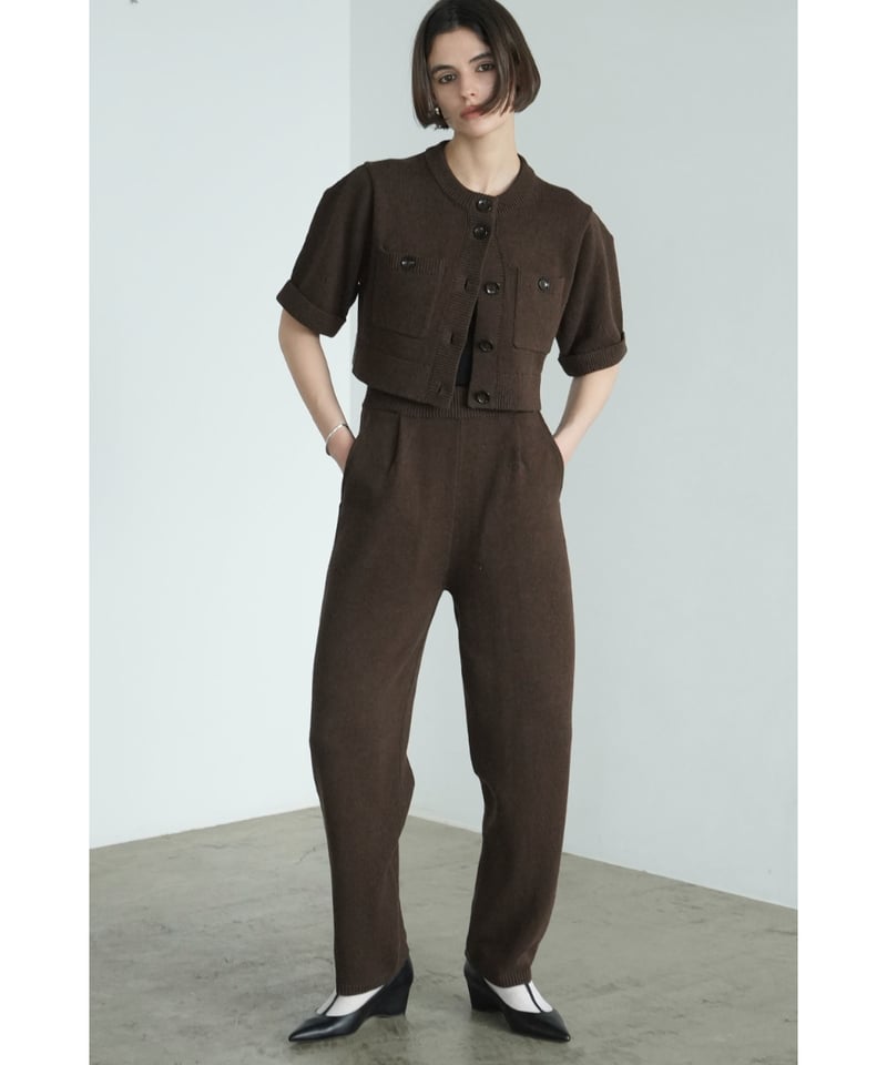 クラネ　Roll up half pants クラネ Roll up half pants CLANE（クラネ）』 HALF SLEEVE KNIT TOPS