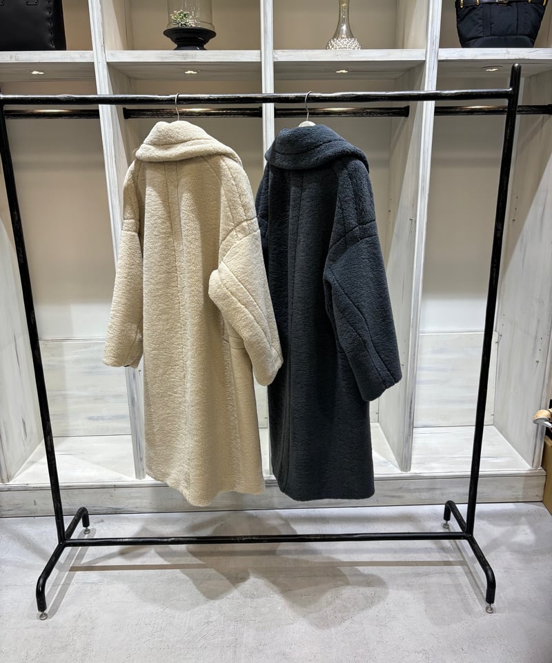 【新品】パシオーネ　ボアショートコート　ポンチョ　アイボリー 美品！PASSIONEパシオーネ ボアショートポンチョ アイボリー M - メルカリ