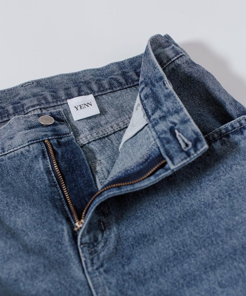 YENN』SIDE PLEATED DENIM PT [Y242-31045-2] | ル