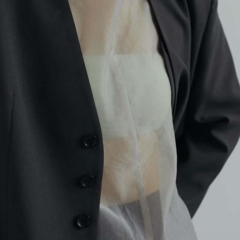 【anuke】Collarless Over Jacket ànuke online store（アンヌーク） / Collarless Over