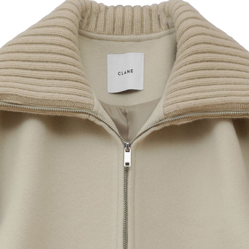 CLANE』RIB COLLAR WOOL LONG COAT | ルルドオンライン LOU...