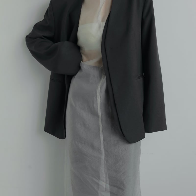 新品　anuke アンヌーク Collarless Over Jacket ànuke online store（アンヌーク） / Collarless Over