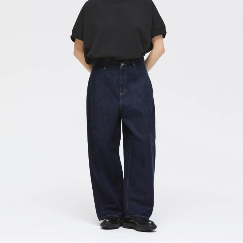 mizuiroind/ミズイロインド ワイドデニムパンツ mizuiro ind