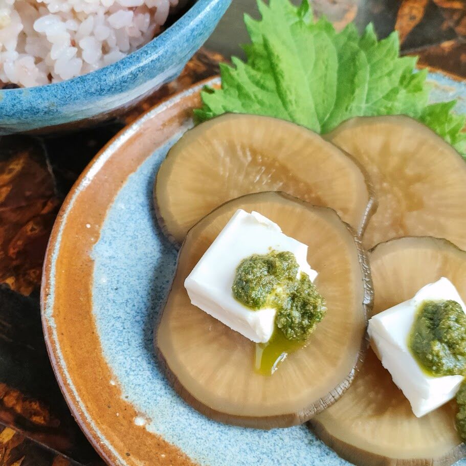 今季初樽上げ】無農薬秋田伝統野菜「沼山大根」のパリポリがっこ