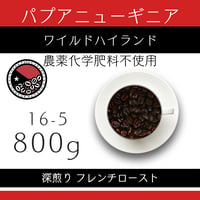 １６パプアニューギニア『ワイルドハイランド』ウォッシュド　800g　農薬化学肥料不使用