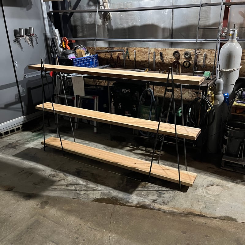 マットグレーでアイアンなBOX鉄脚♪ 19×400×350mm □型 2脚ver 鉄脚2脚セット | uc.plant Store