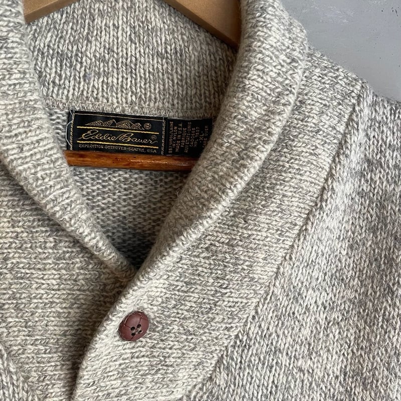 80's Eddie Bauer shawl collar sweater | ARGO