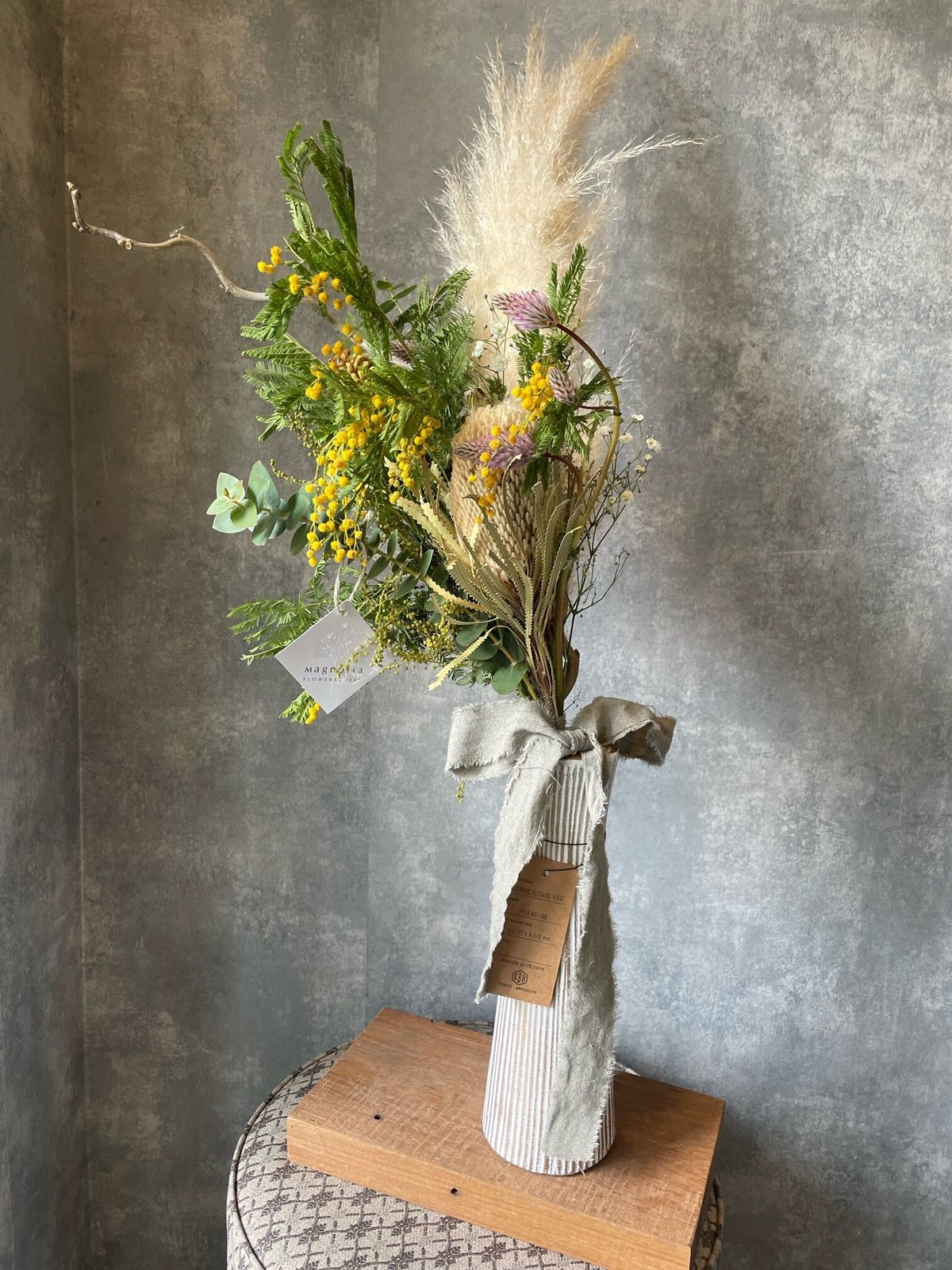 送料込 】DRY FLOWER BOUQUET x FLOWER VASE① | Magno