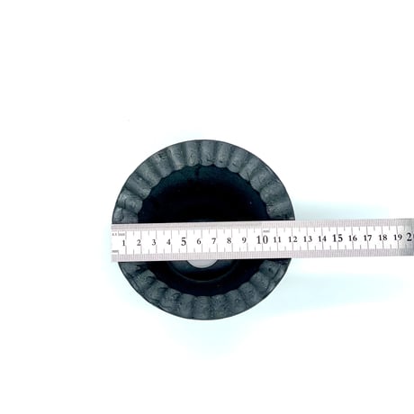 【沖 誠】 Spriral upper spread silver glaze, S size (X047)