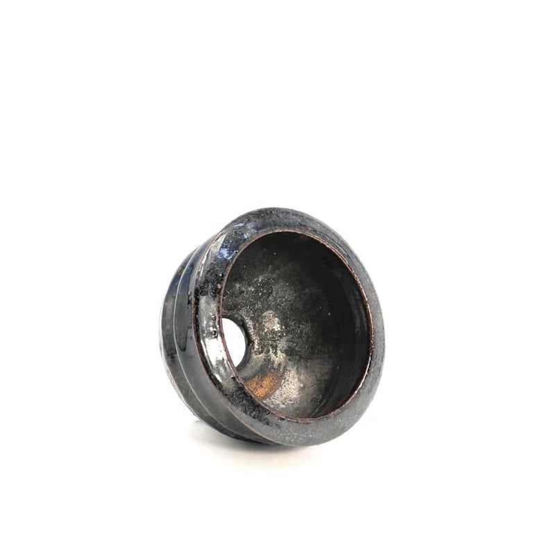 姫野 翔太】 黒飴釉浅鉢EGG（X056） | LEO.