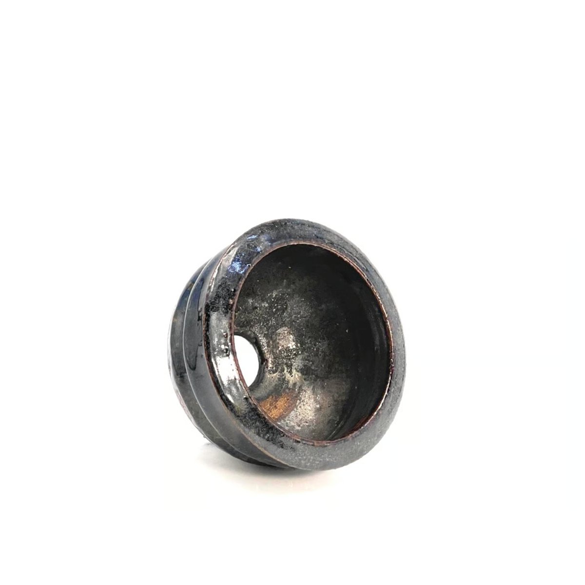 姫野 翔太】 黒飴釉浅鉢EGG（X056） | LEO.