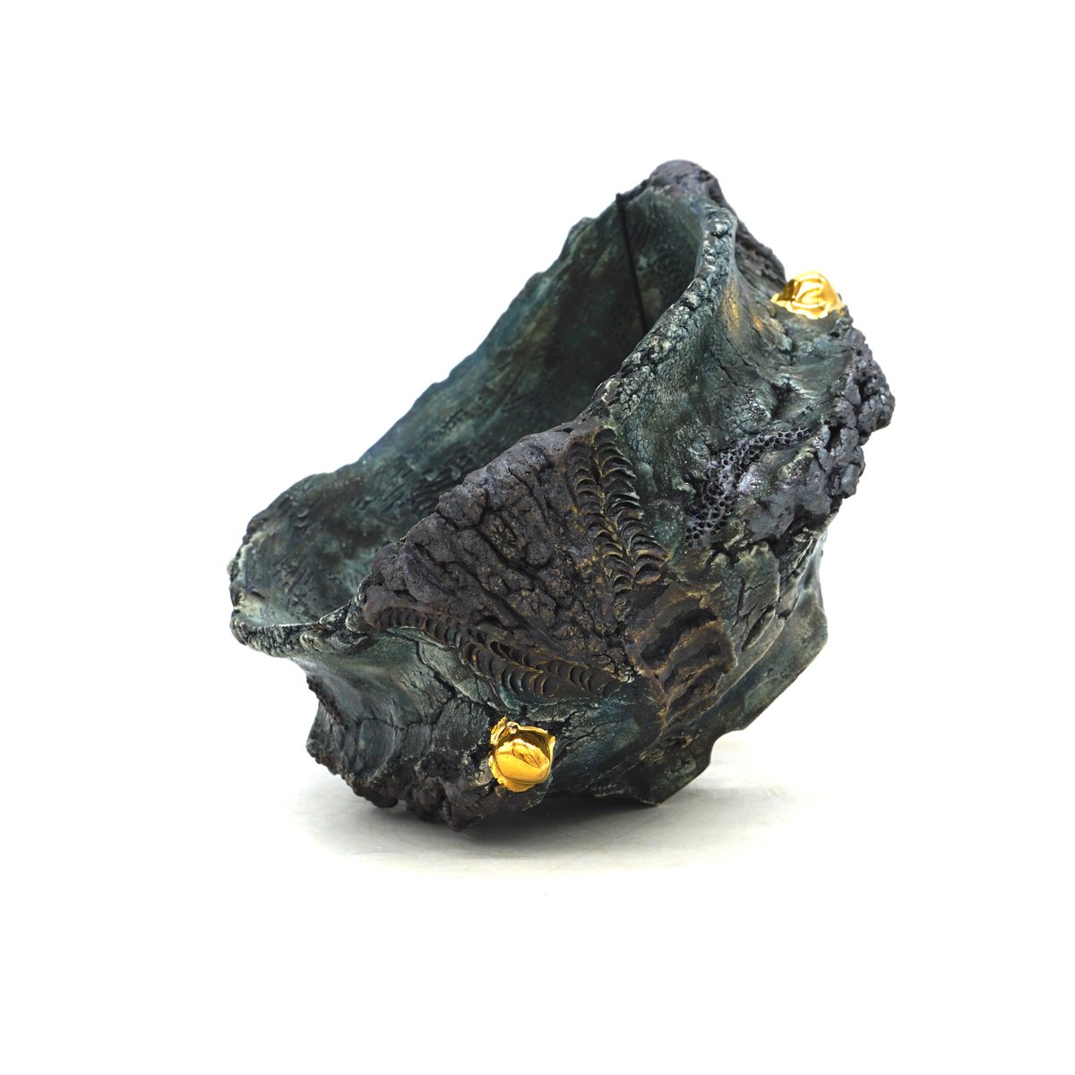 平松龍馬】亀烈文金彩植木鉢 5号（P704） | LEO.