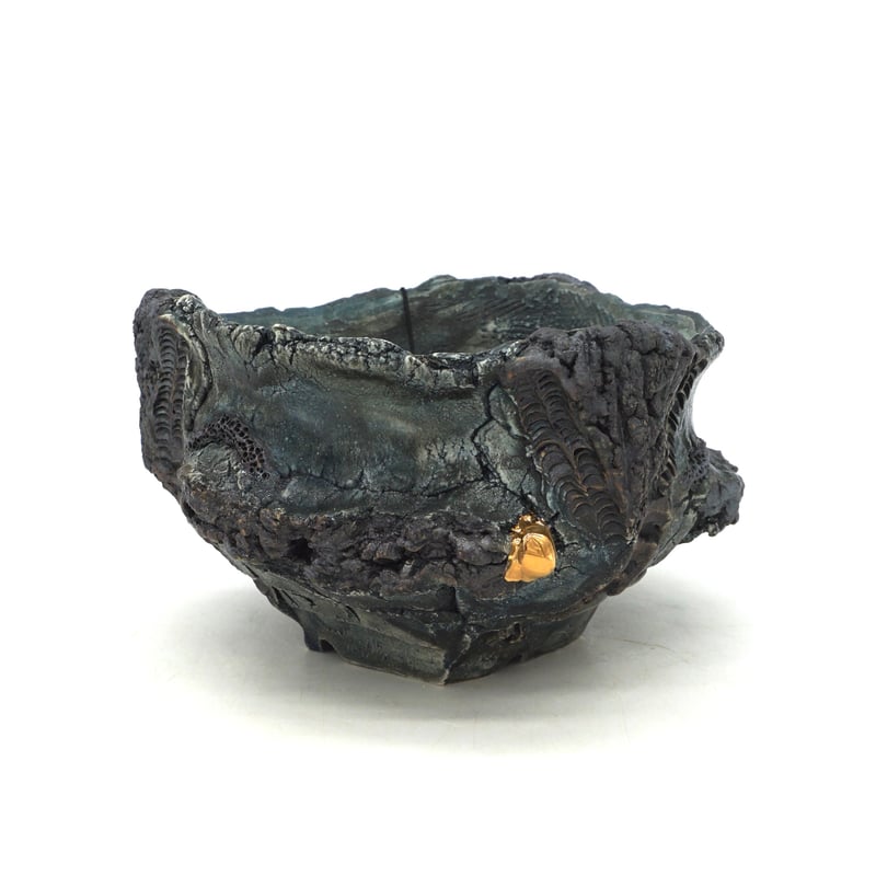 平松龍馬】亀烈文金彩植木鉢 5号（P704） | LEO.