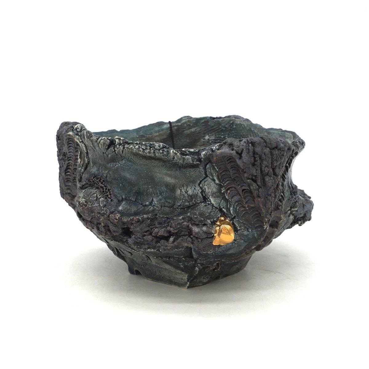 平松龍馬】亀烈文金彩植木鉢 5号（P704） | LEO.