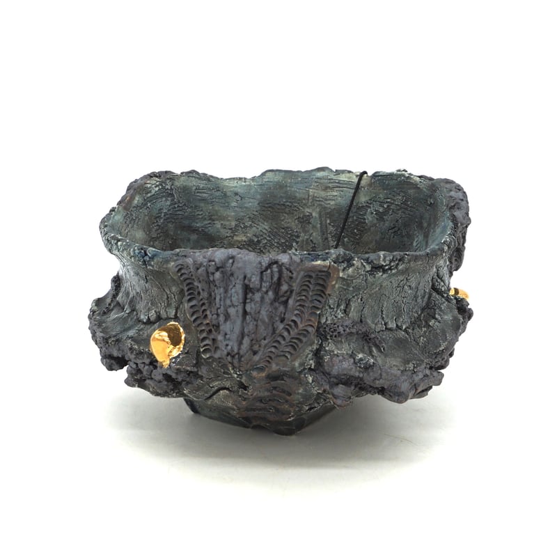 平松龍馬】亀烈文金彩植木鉢 5号（P704） | LEO.