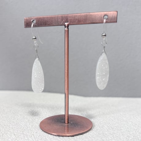ドゥルージークォーツの1粒ピアス♡