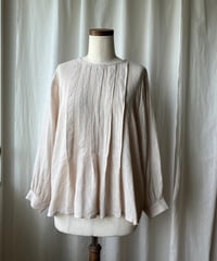 前後２ウェイのピンタックブラウス（きなり）