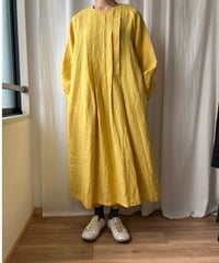前後２ウェイピンタックワンピース ( ナチュラルイエロー）