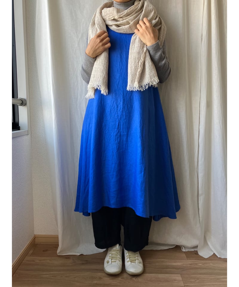 再入荷】Aラインワンピース （スカイブルー） | Happy Dot