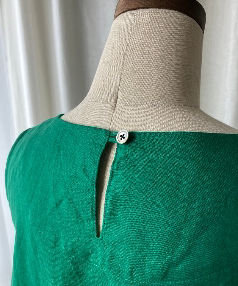 Aラインワンピース 【グリーン】 | Happy Dot