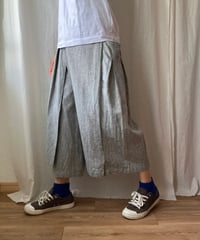 エプロンパンツ（ナチュラルストライプ）