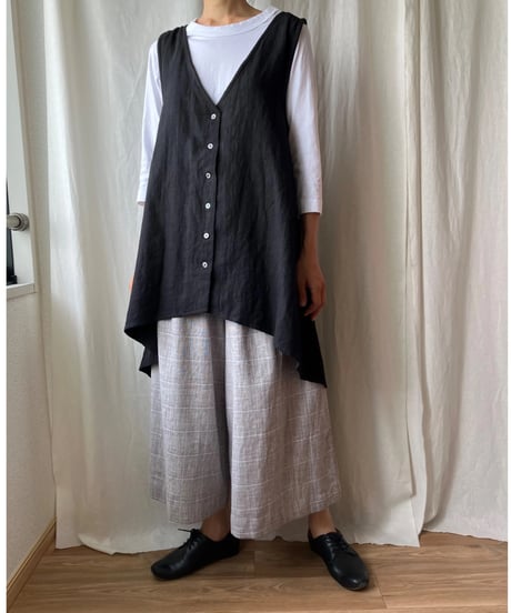 happy.dot ハッピードット　麻　ポンチョ　新品未使用 Happy Dot