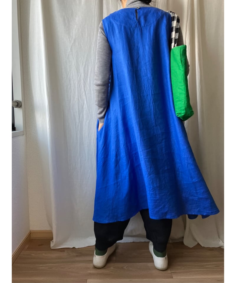 再入荷】Aラインワンピース （スカイブルー） | Happy Dot