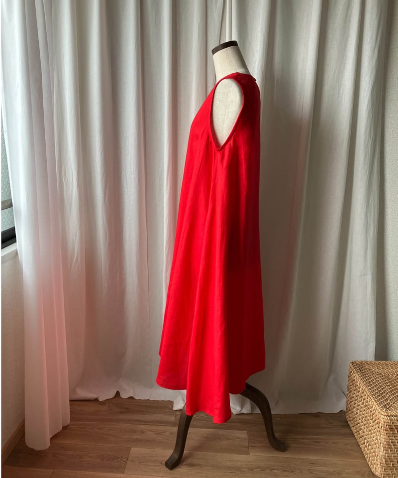 The toe Arta Ribbon Onepiece 赤 完売品 THE TOE】 Arta Ribbon Onepiece レッド - メルカリ