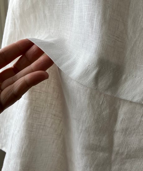 リネン　シャツタンクトップ　（白）