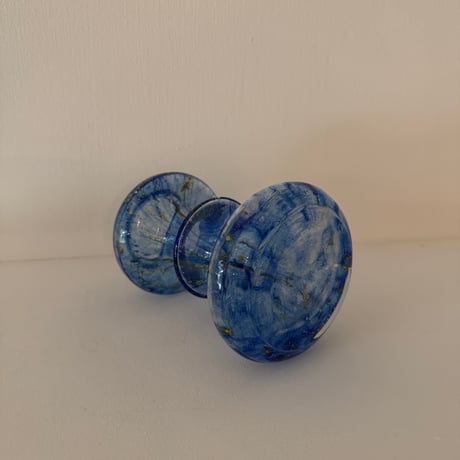 Marble Blue Glass Vase