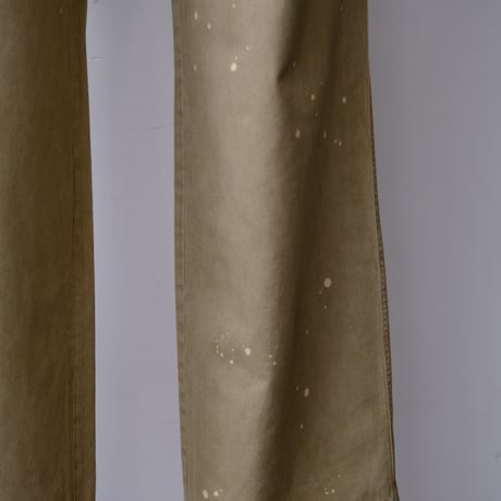 AURALEE | GARMENT-DYED FINX LIGHT CHINO ONE-TUCK WIDE PANTS