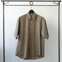 AURALEE | WASHED FINX TWILL BIG HALF SLEEVED SHIRT
