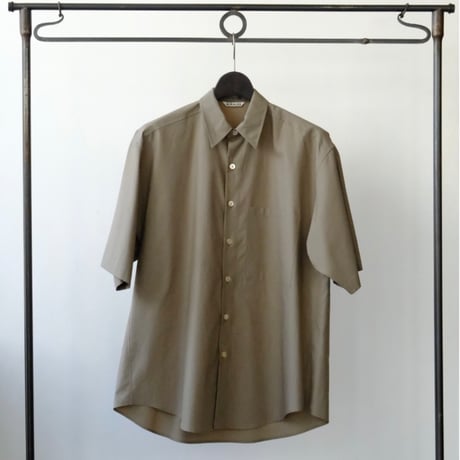 AURALEE | WASHED FINX TWILL BIG HALF SLEEVED SHIRT