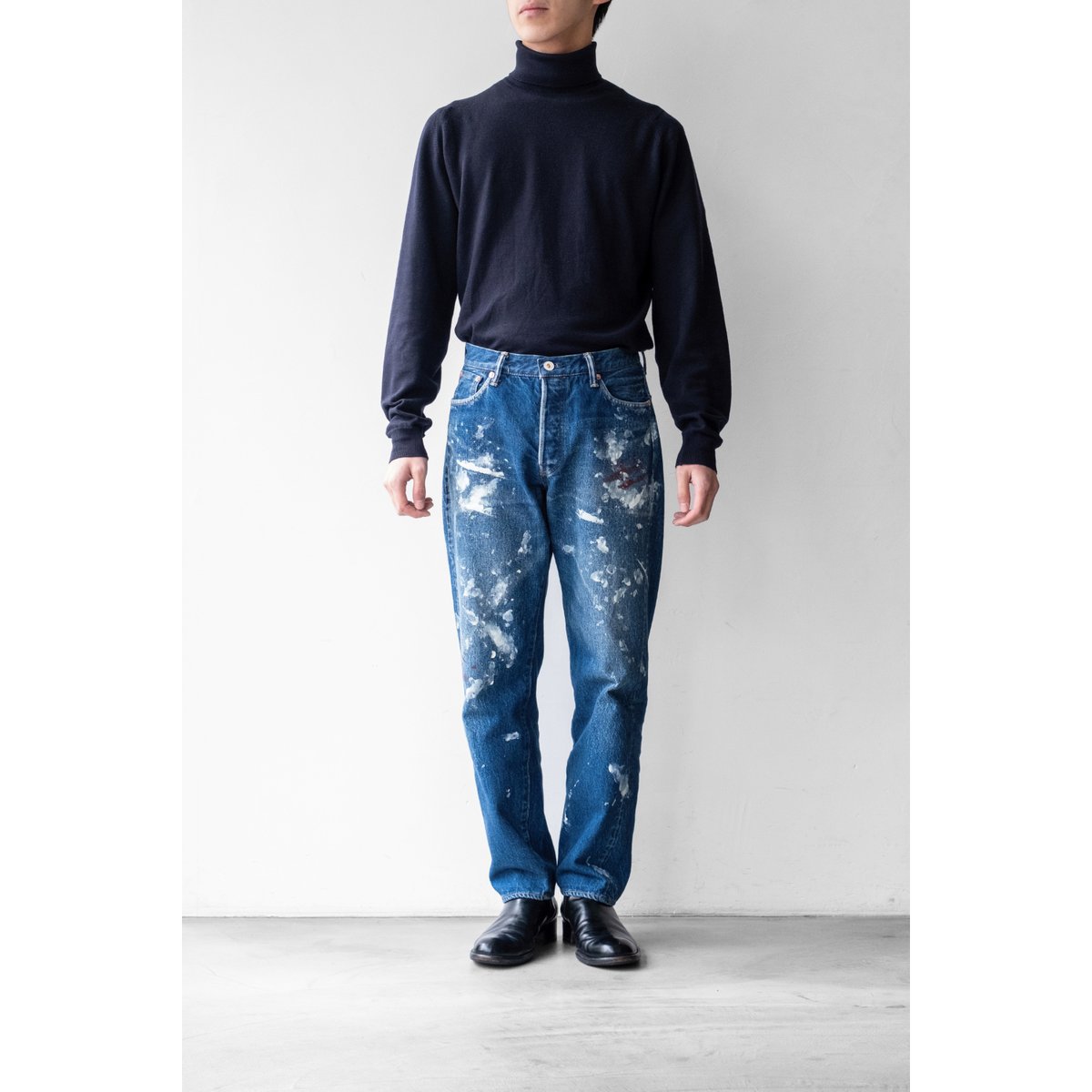 新品★ HERILL／ヘリル レショップ 別注 ペイント デニムパンツ XX 新品☆ HERILL／ヘリル レショップ 別注 ペイント デニムパンツ