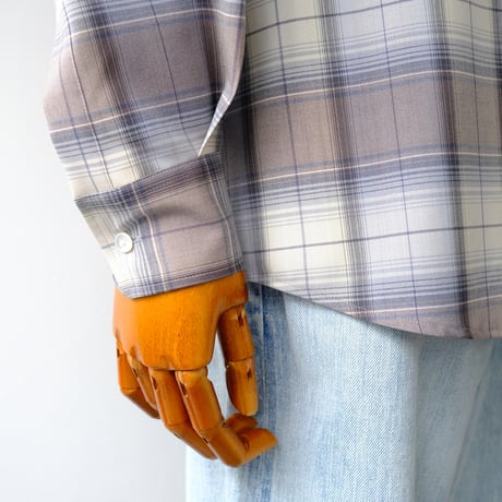 AURALEE | SUPER LIGHT WOOL CHECK SHIRT