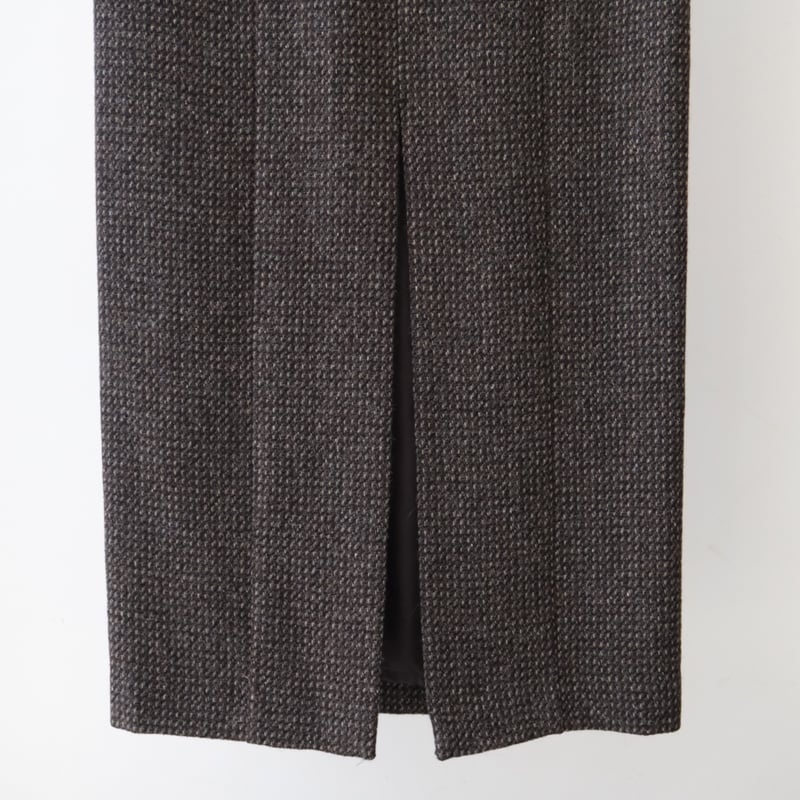 AURALEE｜ALPACA WOOL SILK TWEED PENCIL SKIRT | V