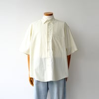 AURALEE | WASHED FINX TWILL BIG HALF SLEEVED SHIRT